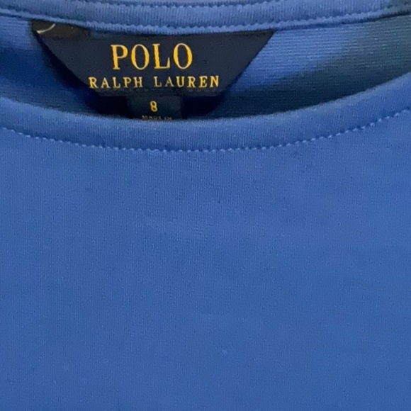 Polo by Ralph Lauren Blue Ruffle Sleeve Dress - Picture 2 of 4